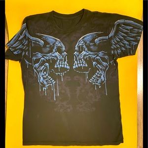 Vintage Rival Skull. Silk screened   Not a iron on. Excellent condition